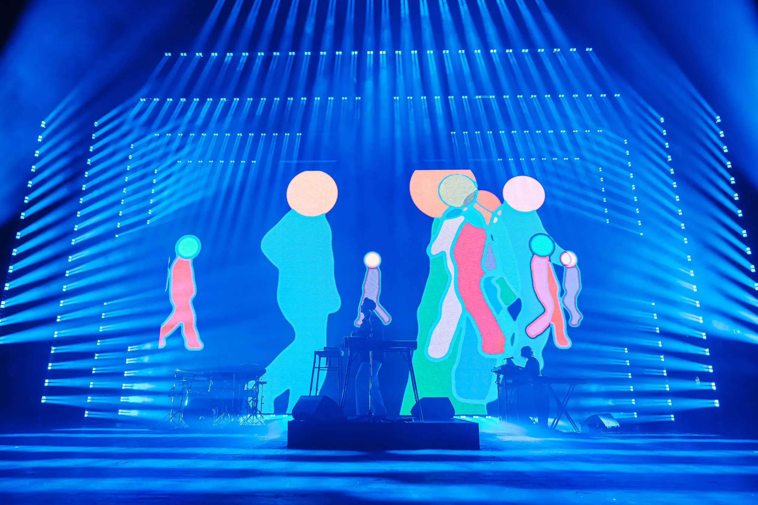 Brixton Academy show, blue wash