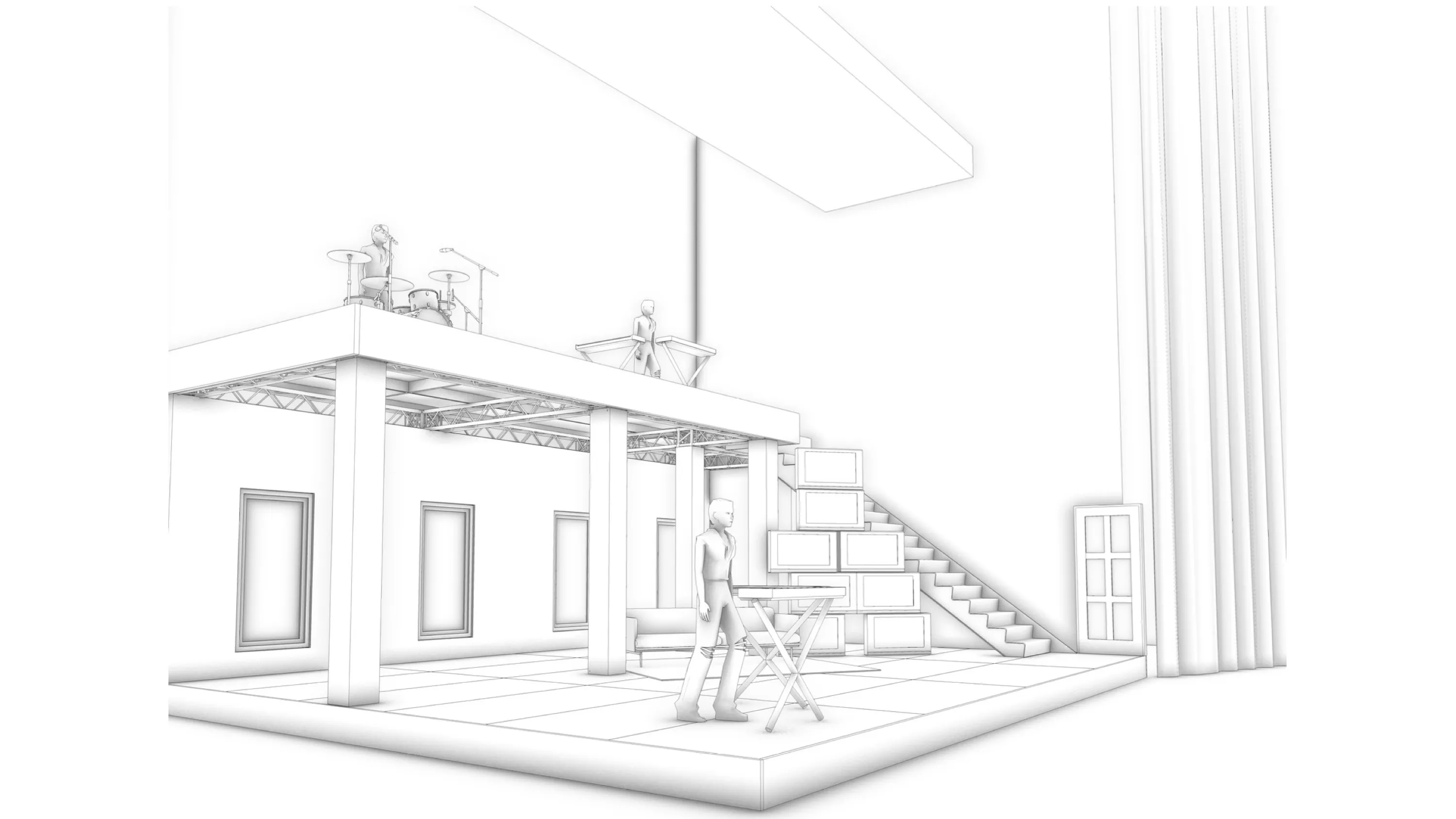 Original design concept, stage model