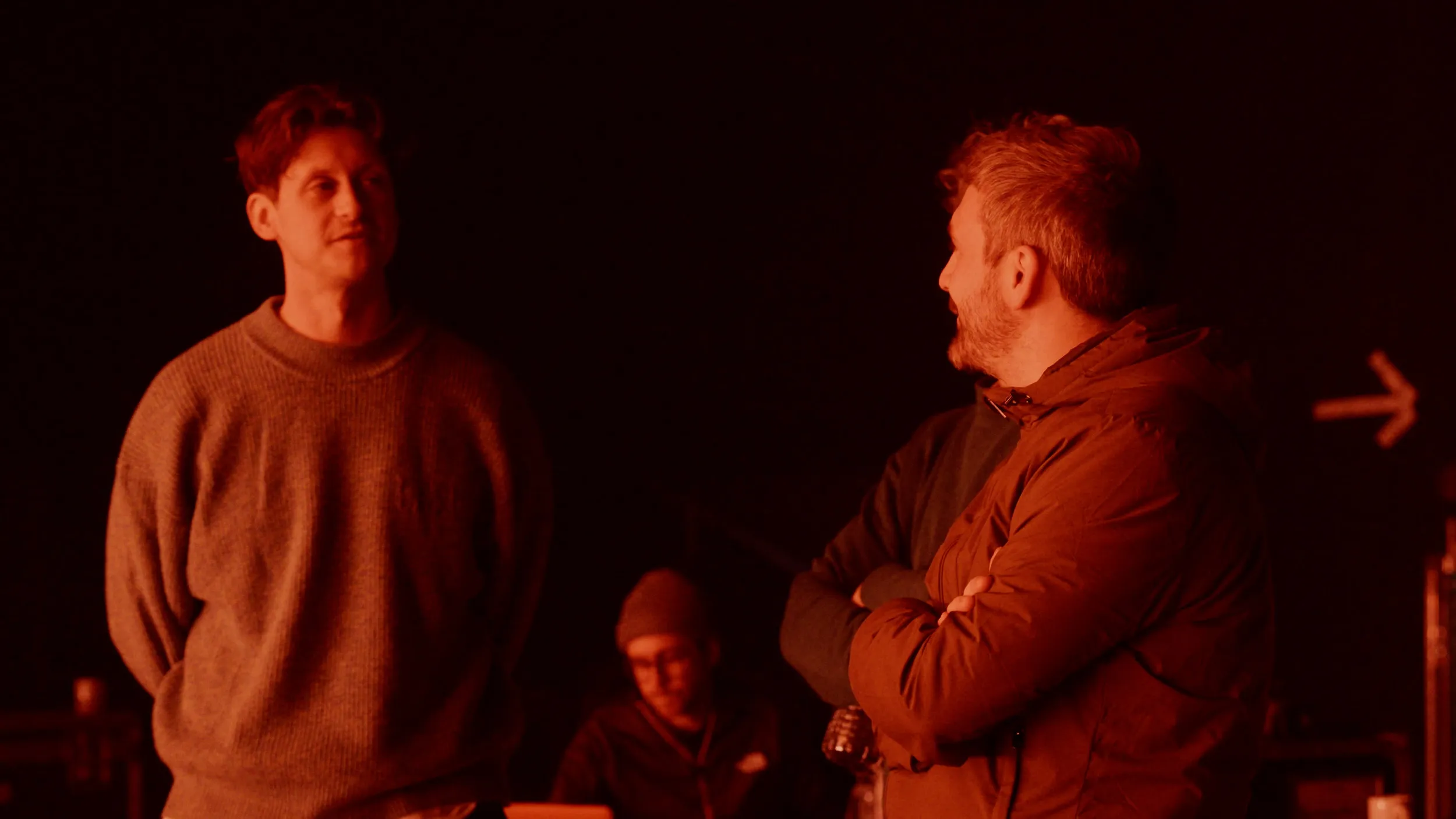 Josh and Steve in rehearsals