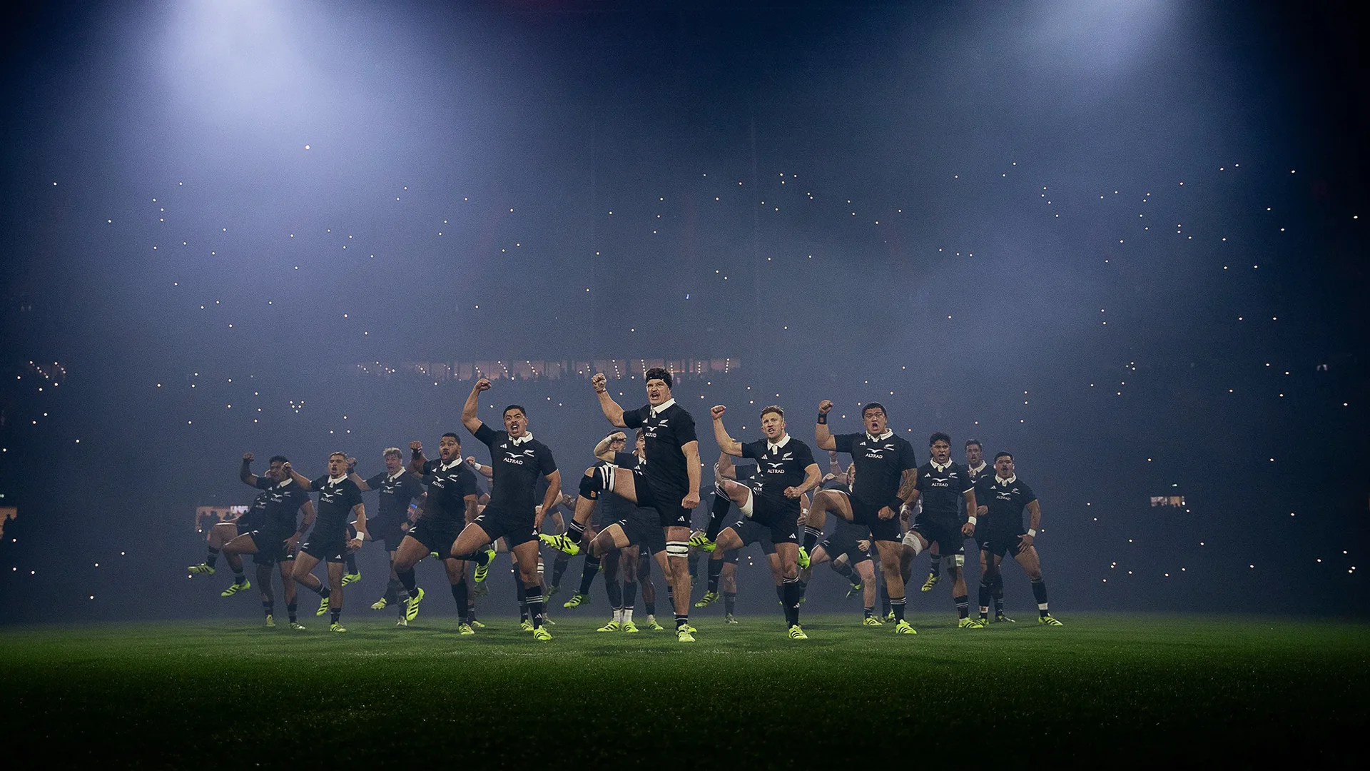 The haka before kickoff