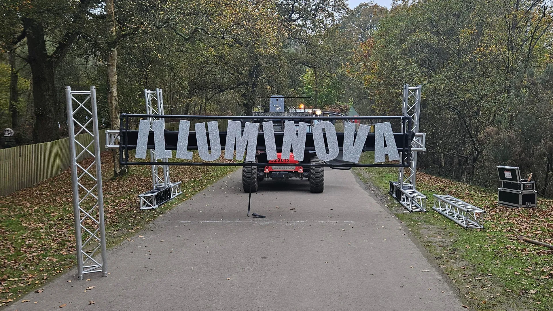 Building Illuminova on site at Wellington Country Park