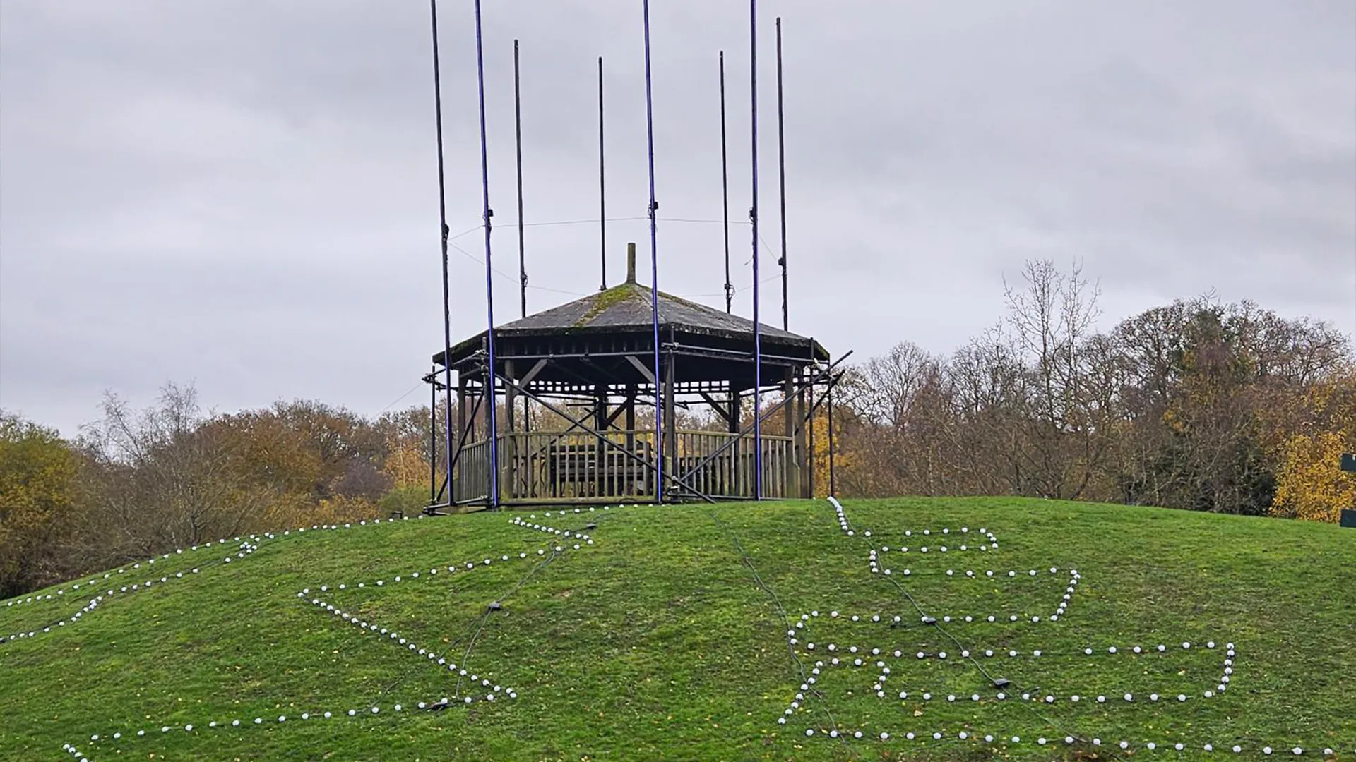 Building Illuminova on site at Wellington Country Park