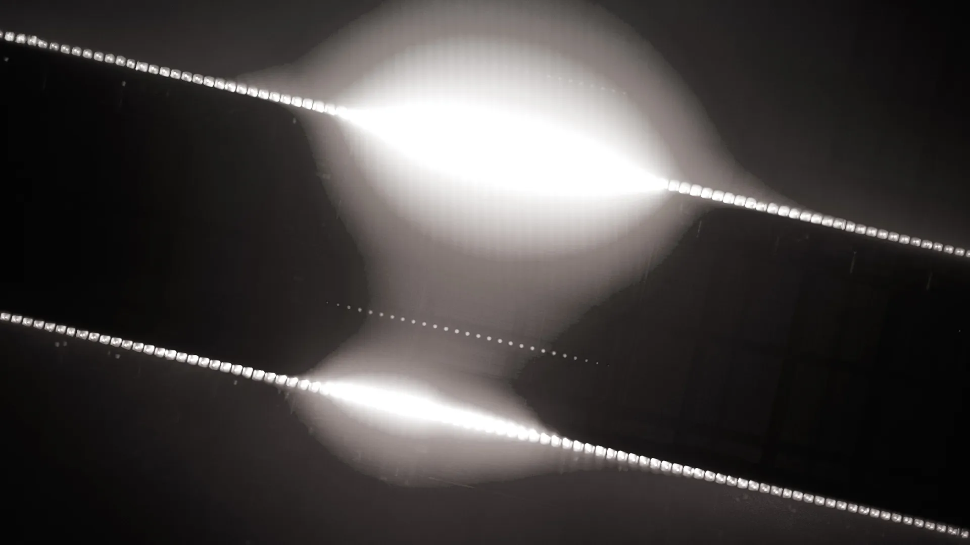 Lighting rig in black and white