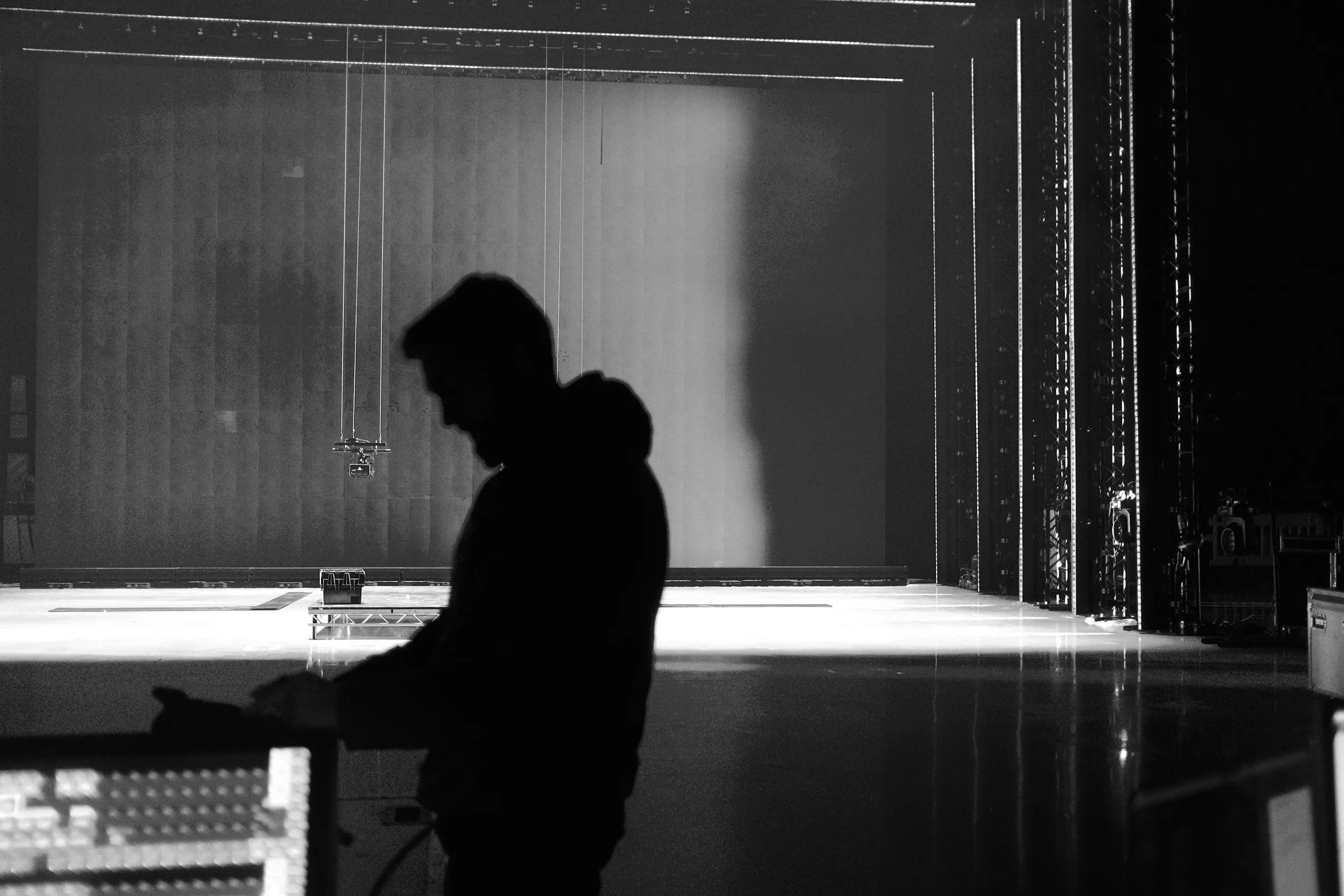 Steve on stage during a live show